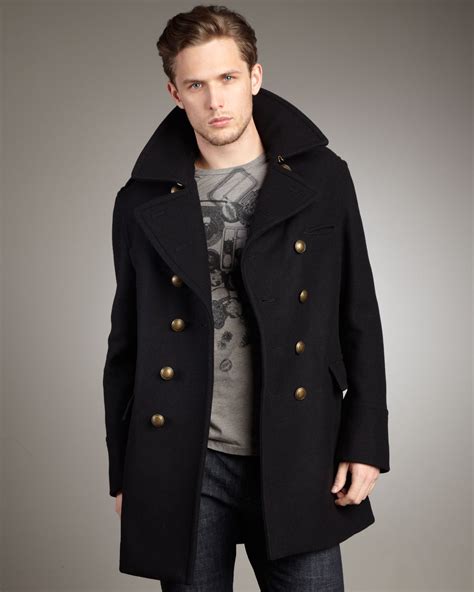 burberry brit wool pea coat.